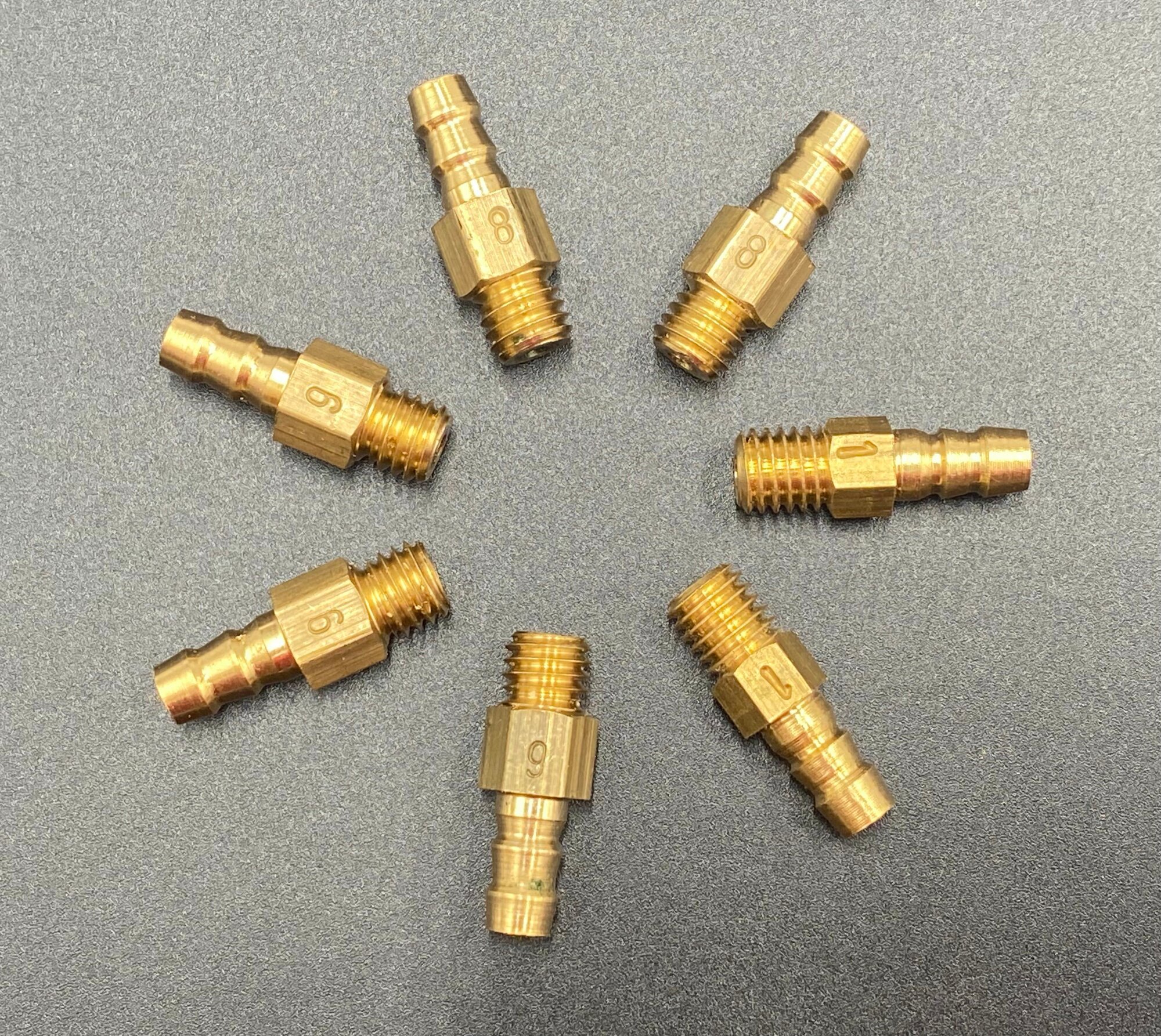 Жиклеры/форсунки/штуцеры для септика Юнилос Астра 3/4/5/6 - 7 штук Латунные