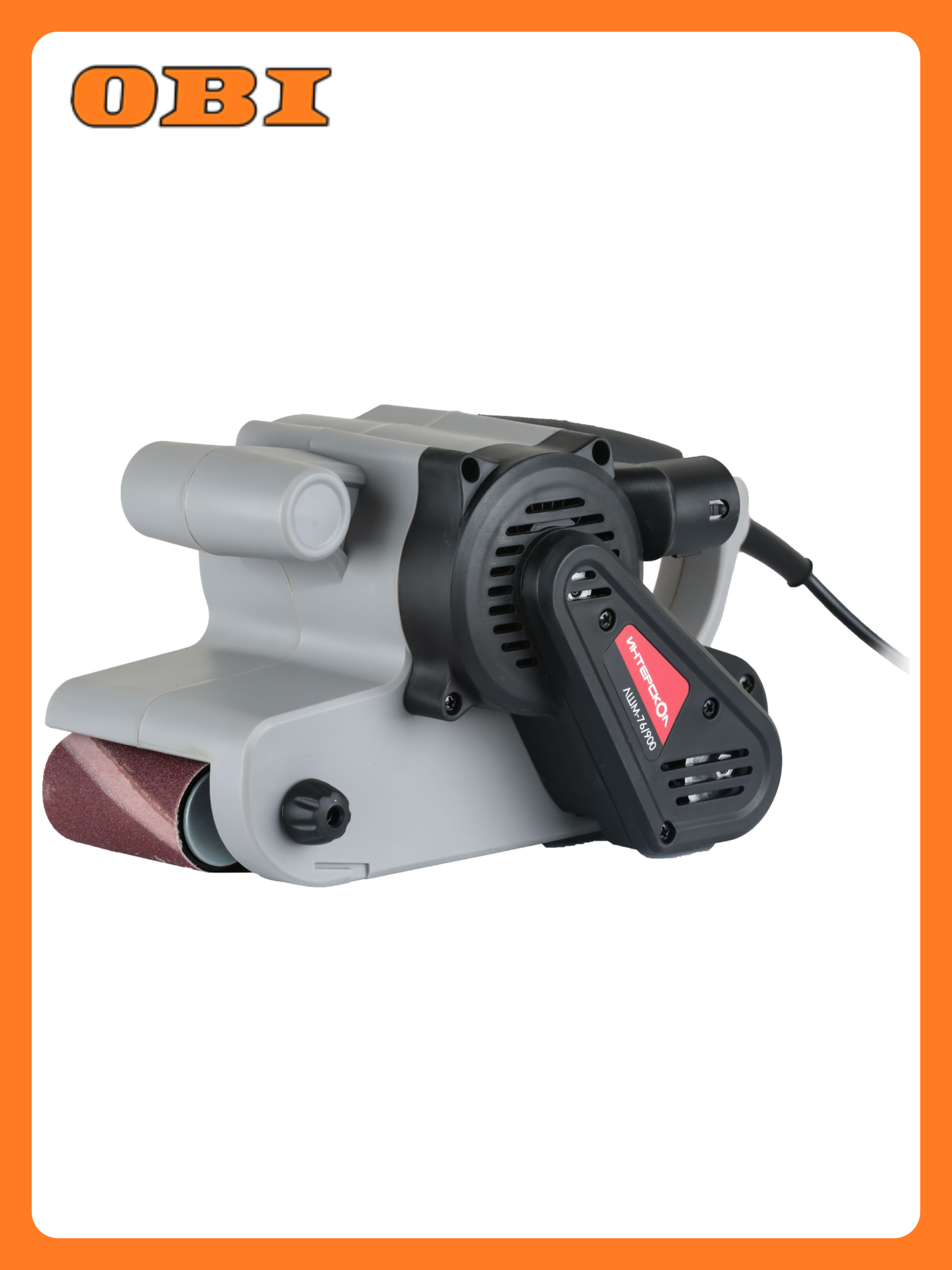 Шлифмашина ленточная ИНТЕРСКОЛ ЛШМ-76/900 (16.1.0.00) 900 Вт