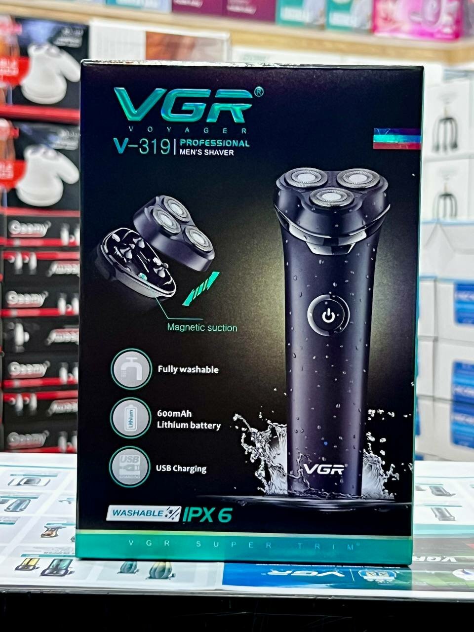 Машинка для стрижки VGR V-319, питание от USB, нержавеющая сталь