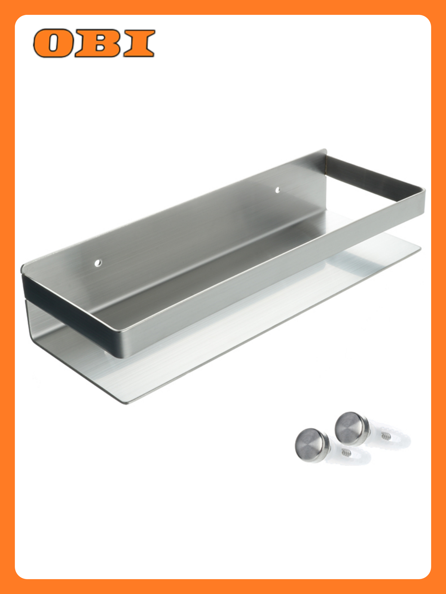 Полка Fixsen Hotel настенная металл серебристая 30x6x11 см