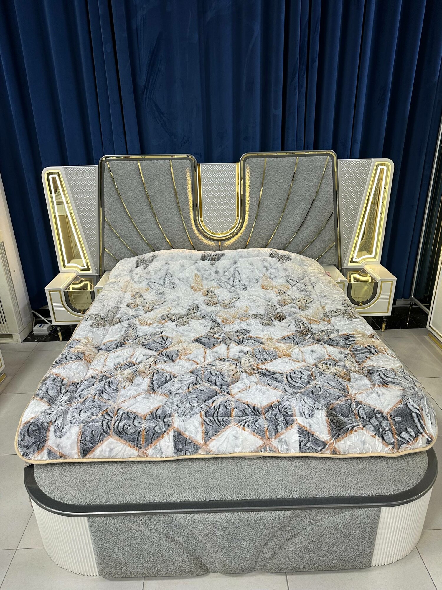 Одеяло-шуба меховое, двуспальное, 190×230 СМ, тёплое