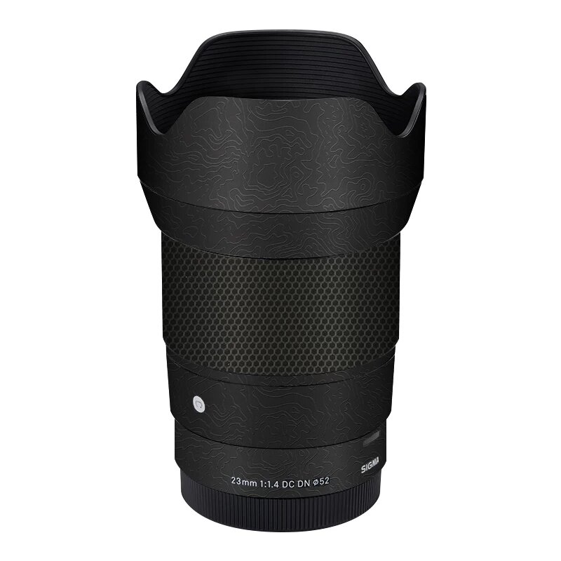Защитная пленка для объектива Sigma 23mm f/1.4 с градиентным черным дизайном 3M клейкая для камер Sony E-mount
