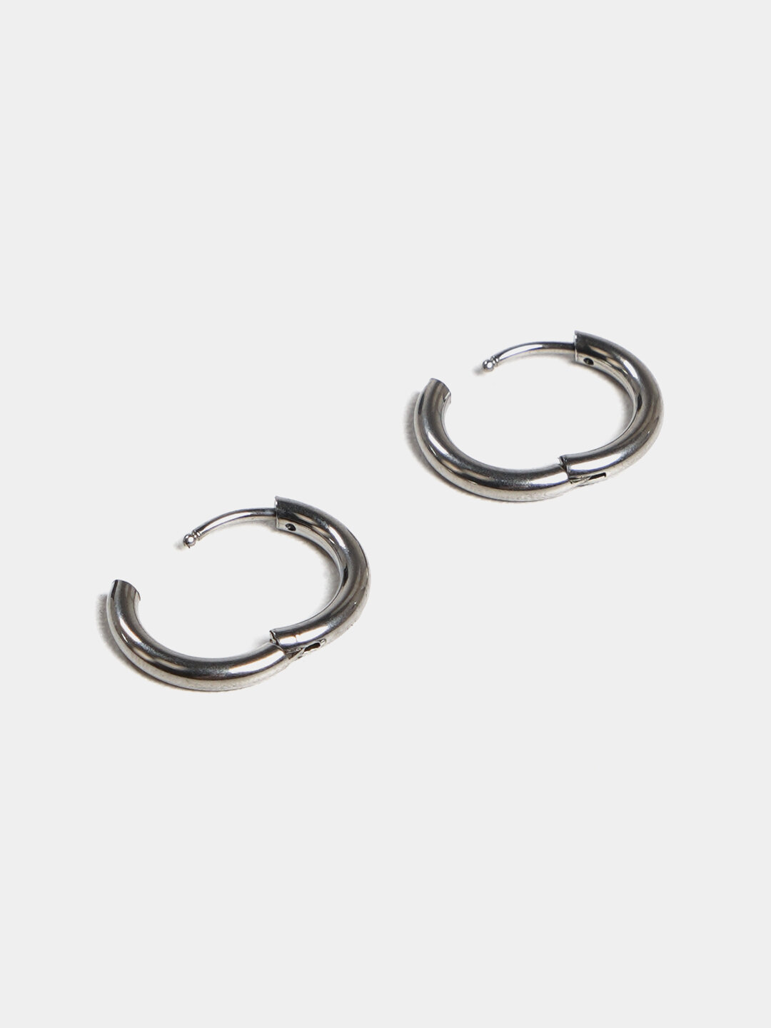 Серьги клипсы, серебряный — фото 1