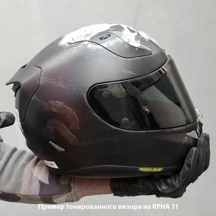 Тонированный визор HJC HJ-42 для шлема модели HJC RPHA 12 с защитой от царапин