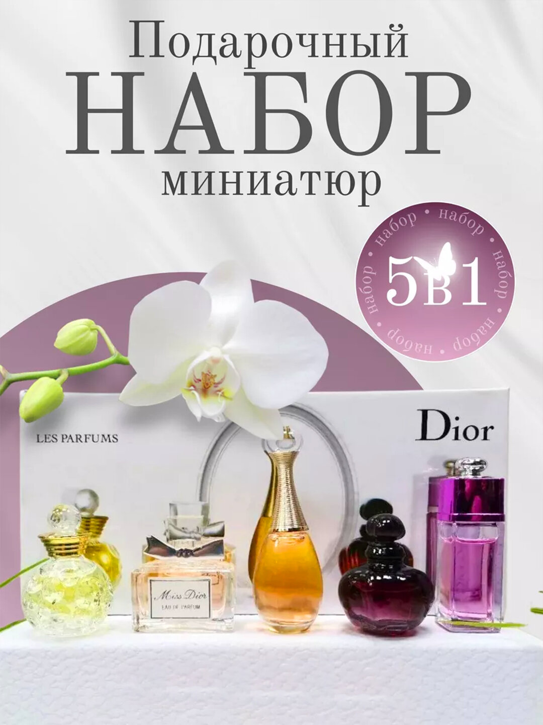 Миниатюрный набор Dior Les Parfums, коллекция женских духов
