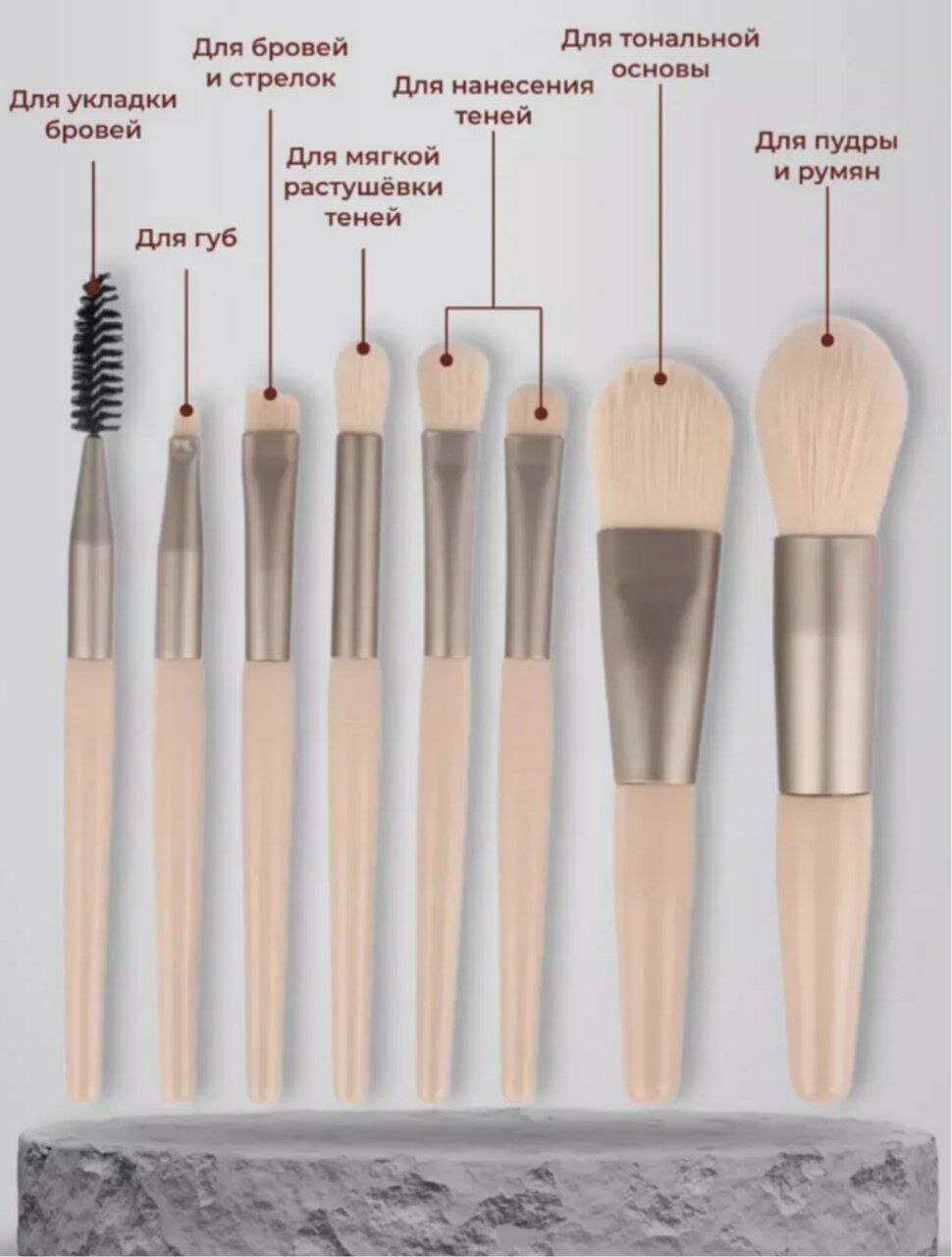 Набор кистей HUDA BEAUTY PROFESSIONAL FACE BURUSH SET , для макияжа , Набор кистей для макияжа, теней и макияжа 6 шт