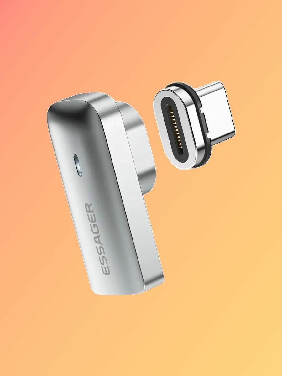 Essager pd 100w магнитный USB C otg адаптер быстрая зарядка Type-C 20 гбит/с передачей данных, коннектор