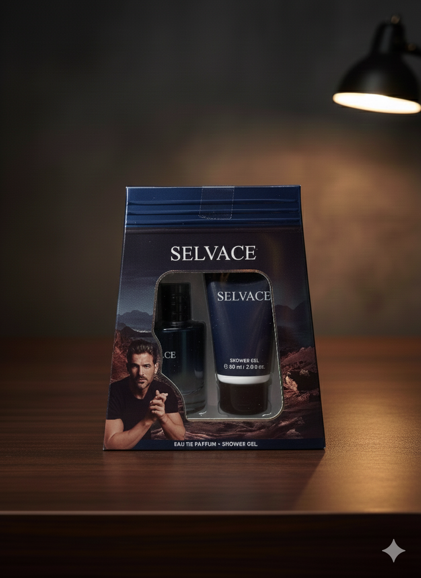 Подарочный набор для мужчин в 2 в 1 "Mystical Selvace", парфюмерная вода, гель для душа