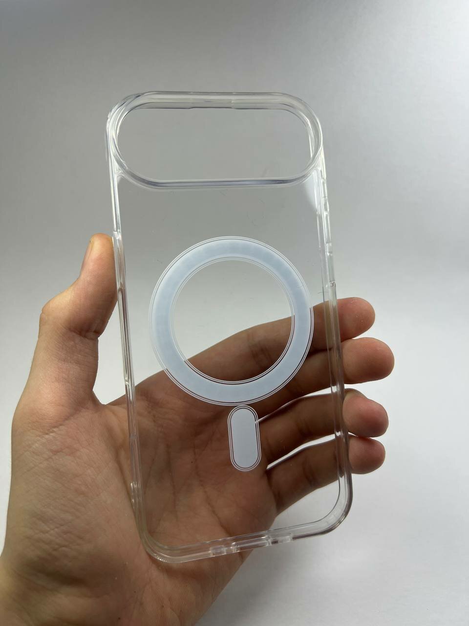 Прозрачный чехол MagSafe для iPhone 17 Air , пластик и силикон, ультратонкий, для айфон