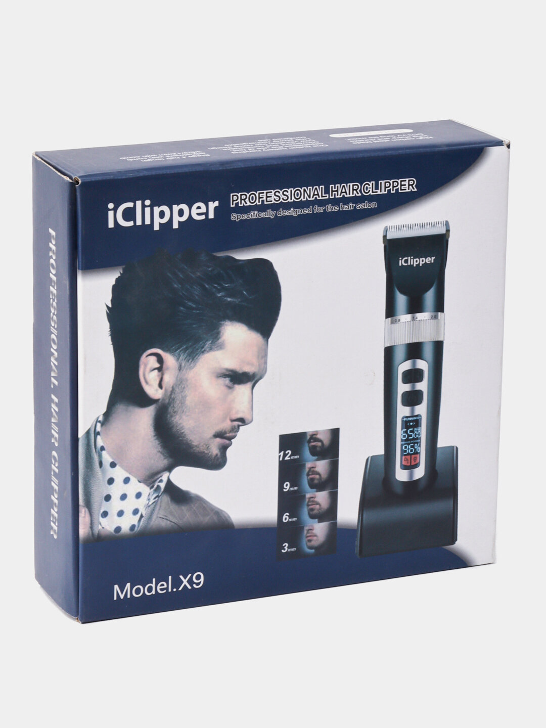 Машинка для стрижки Aslipper iClipper X9, с насадками, 4 шт, до 240 мин
