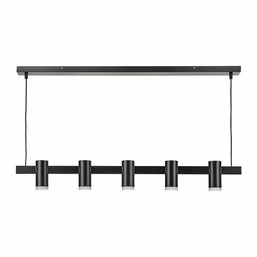 Потолочный светильник икеа KRANSALG, 113 см, черный