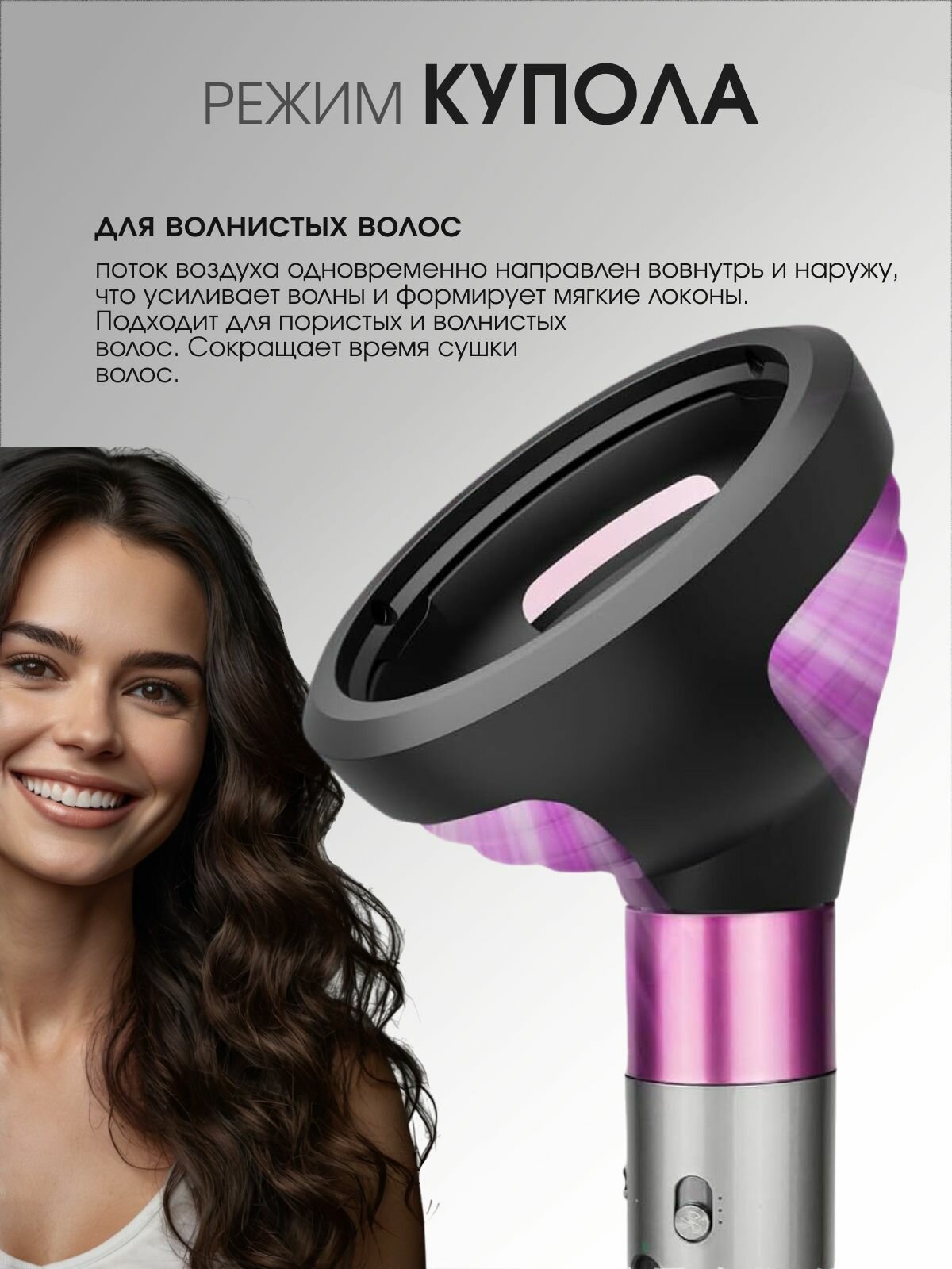 Диффузор Насадка для стайлера Dyson Airwrap HS05 HS01 — фото 1