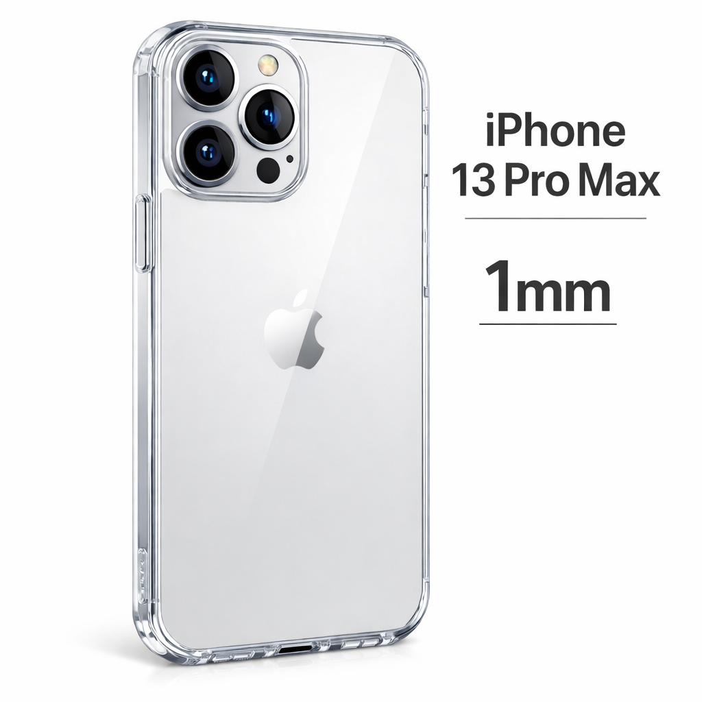 Чехол на Iphone 13 Pro Max прозрачный, бесцветный, силиконовый, противоударный.