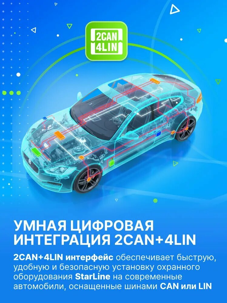 Автосигнализация StarLine S66 v2 Mini (Управление со смартфона)
