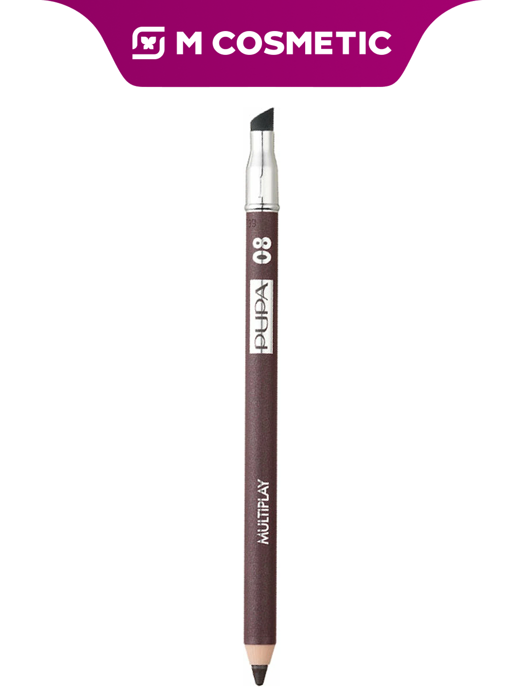 Карандаш для глаз Pupa Multiplay 08 Basic Brun, водостойкий, 1,2г