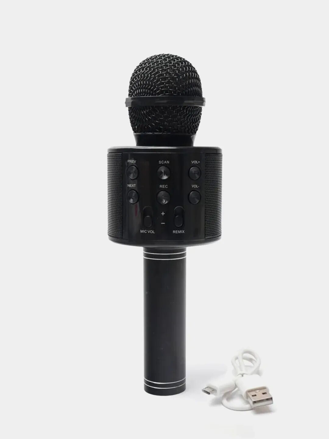 Микрофон караоке, детский, с беспроводным Bluetooth WS 858, микрофонная колонка
