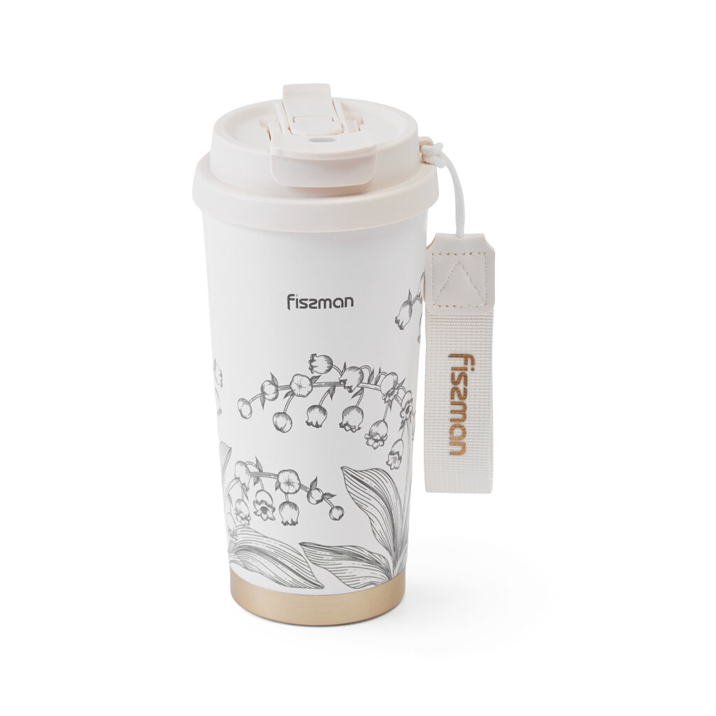 Термокружка с ремешком 520 мл из нержавеющей стали арт. 19785