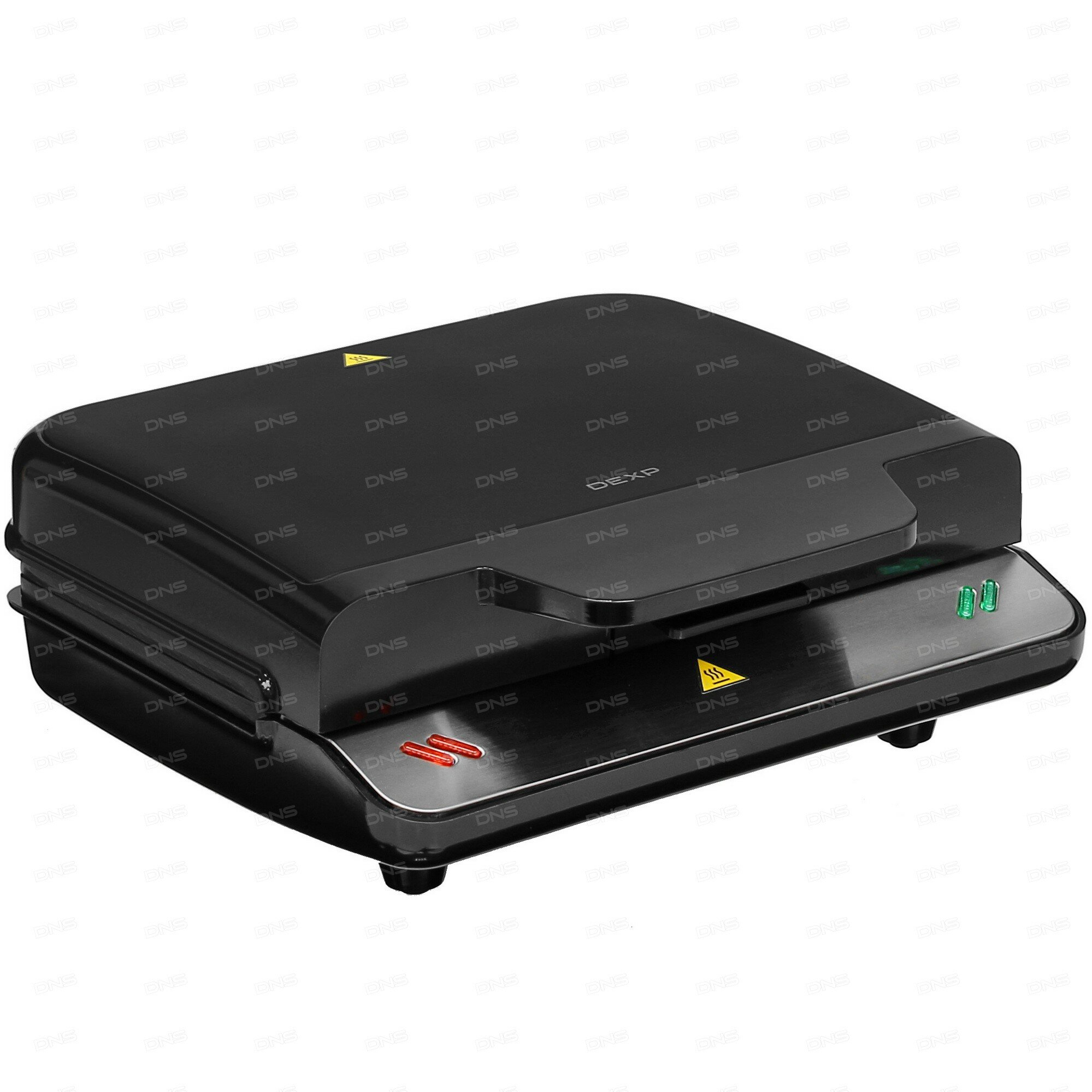 Сэндвичница DEXP "SM-B750", чёрный, бакелитовый корпус, антипригарное покрытие