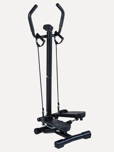 Изображение товара Степпер EVO FITNESS One, для дома, телескопическая регулировка ручки, эспандеры, черный