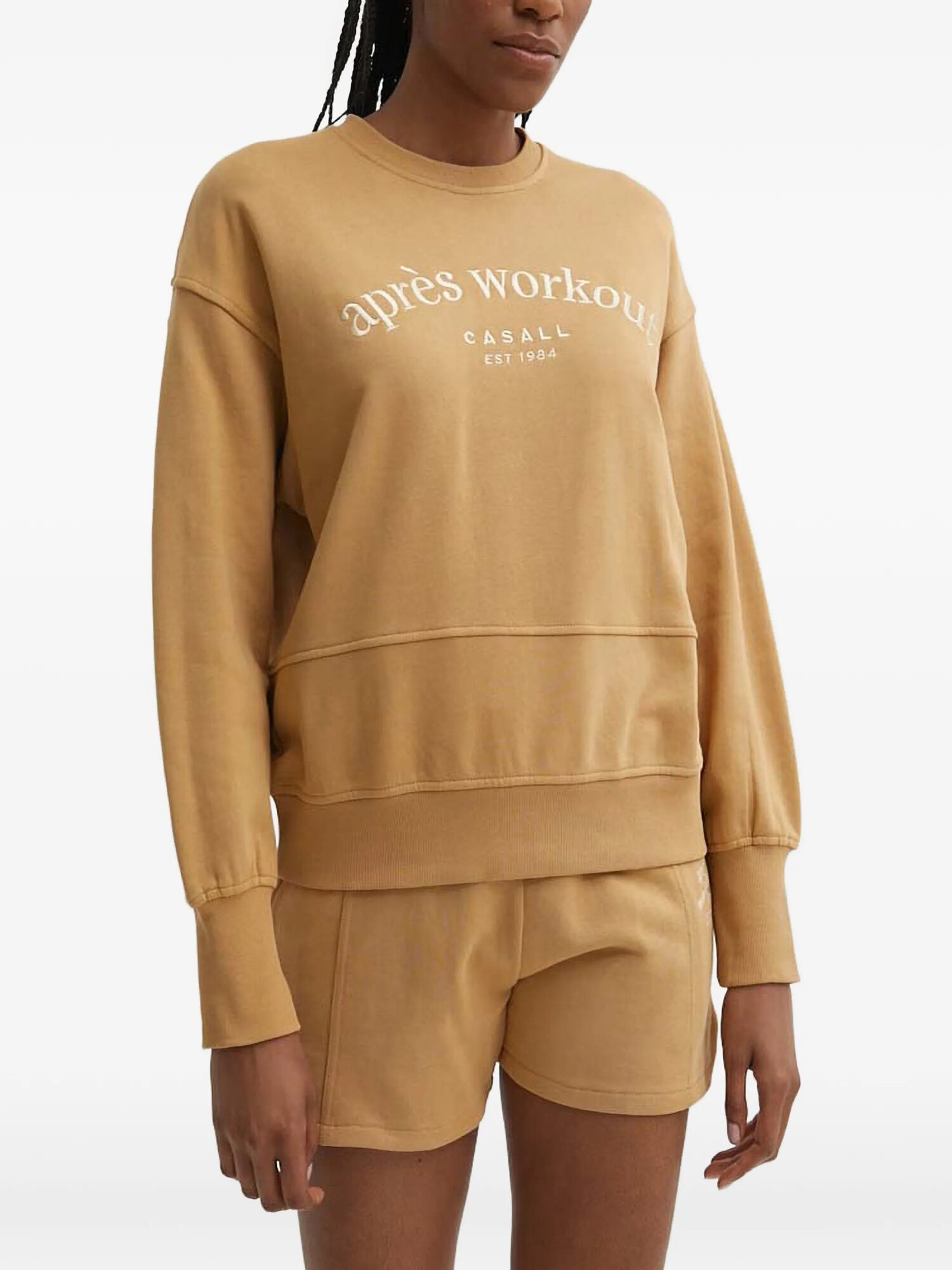 Свитер Logo-embroidered dropped-shoulder sweater