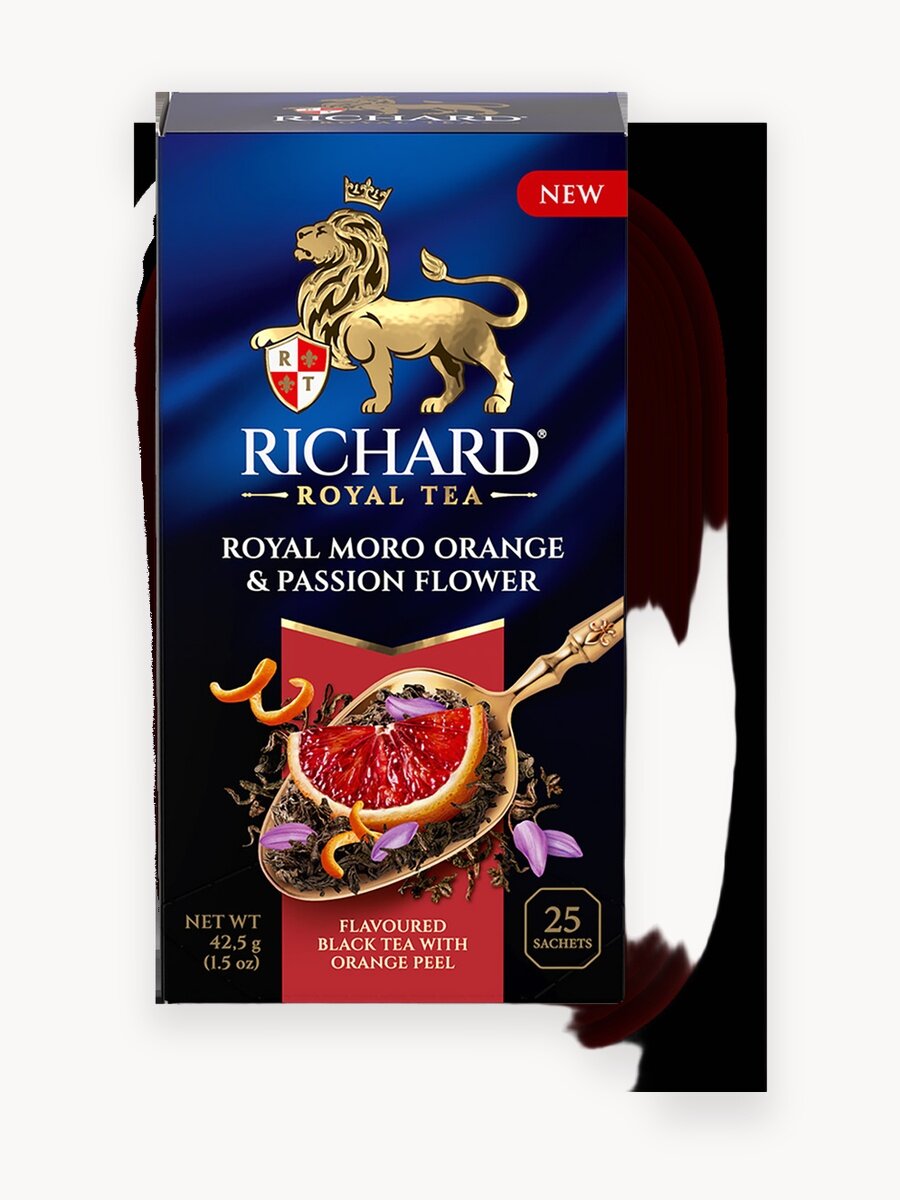 Чай чёрный Richard Royal Moro Orange & Passion Flower в пакетиках, 25 пак.