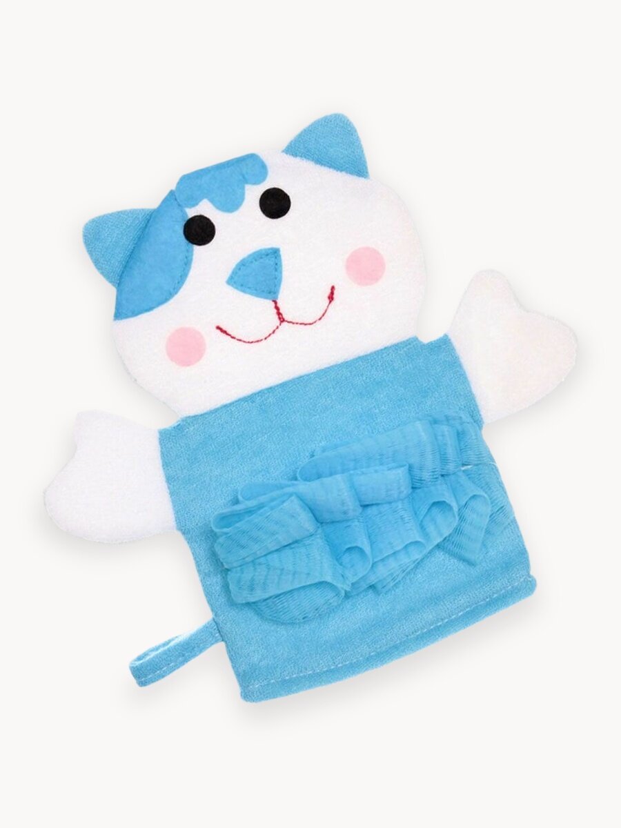 Детская губка, мочалка рукавичка, вехотка