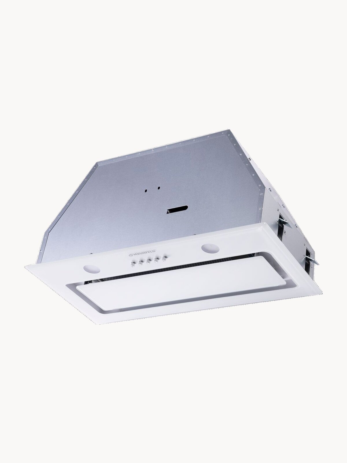 Вытяжка кухонная MAUNFELD TRAPEZE 601GG белый, встраиваемая 60 см, 1150 куб. м/ч, 54 дБ, 3 скорости