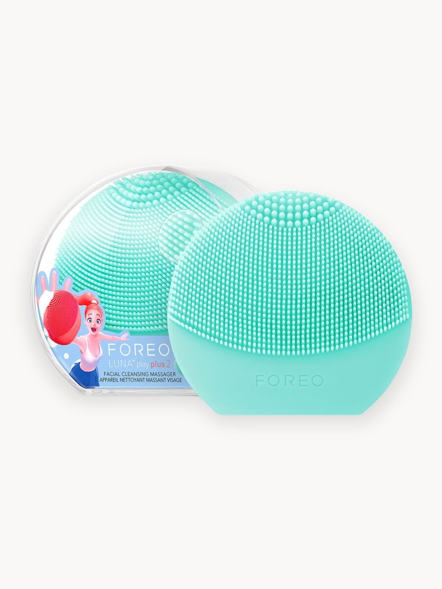 FOREO LUNA play plus 2 Электрическая щетка для лица для всех типов кожи, Minty Cool!