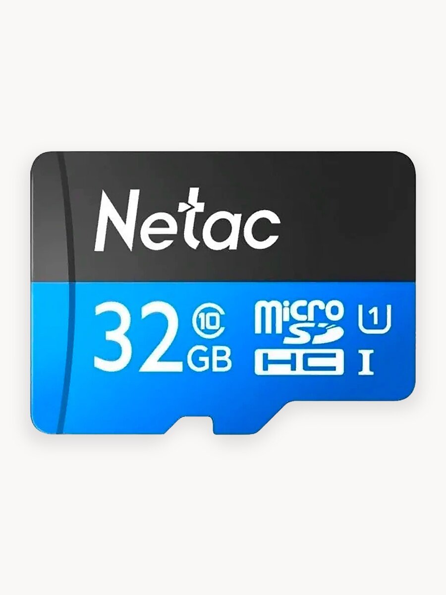Карта памяти Netac P500 Standard, MicroSDHC, 32 ГБ, UHS-I/U1 (NT02P500STN-032G-S)