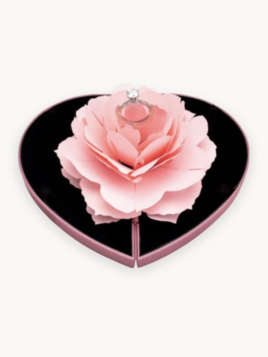 Футляр для кольца "Роза сердце"