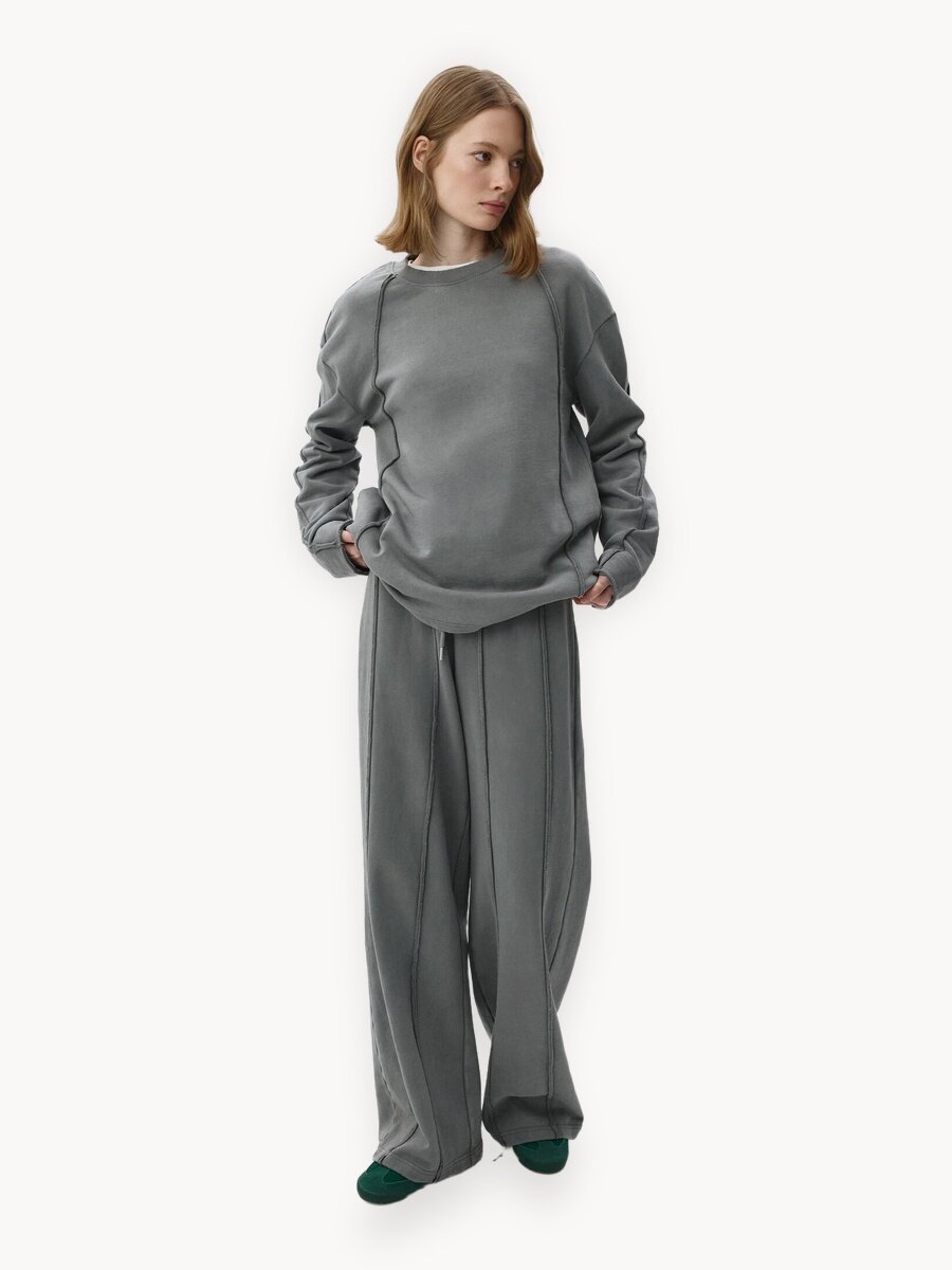 Свитшот Sela, размер XS INT, , темно-серый