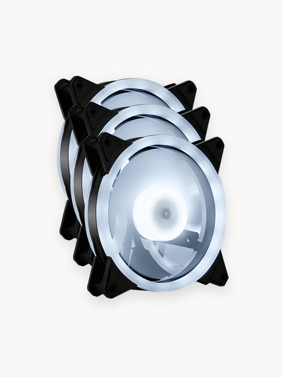 Вентилятор для корпуса компьютера *3 шт, RGB вентилятор для корпуса 120х120мм