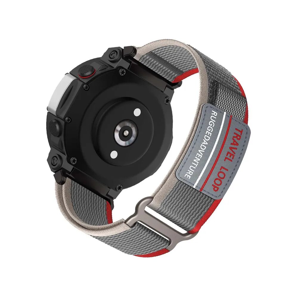 Amazfit T-Rex 2 Pемешок Сменный тканевый ремешок из легкого дышащего материала с удобной и надежной застежкой на липучке, регулируемым размером