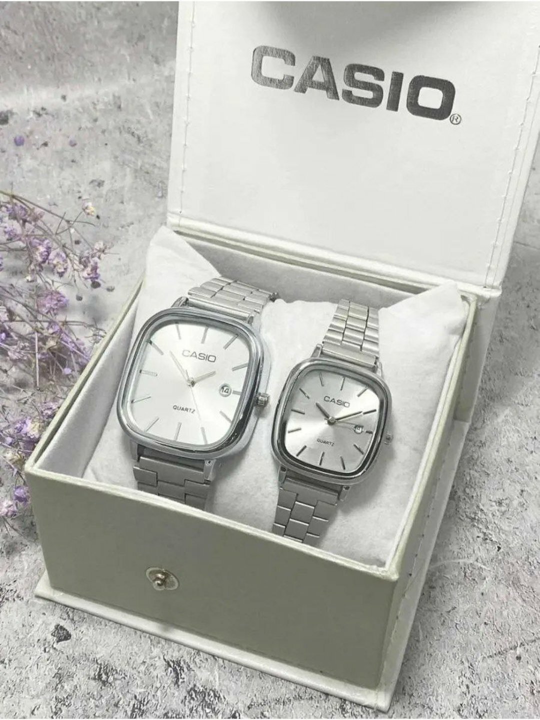 Часы для влюбленных, часы для пары, 2 в 1 Часы оснащены кварцевым механизмом