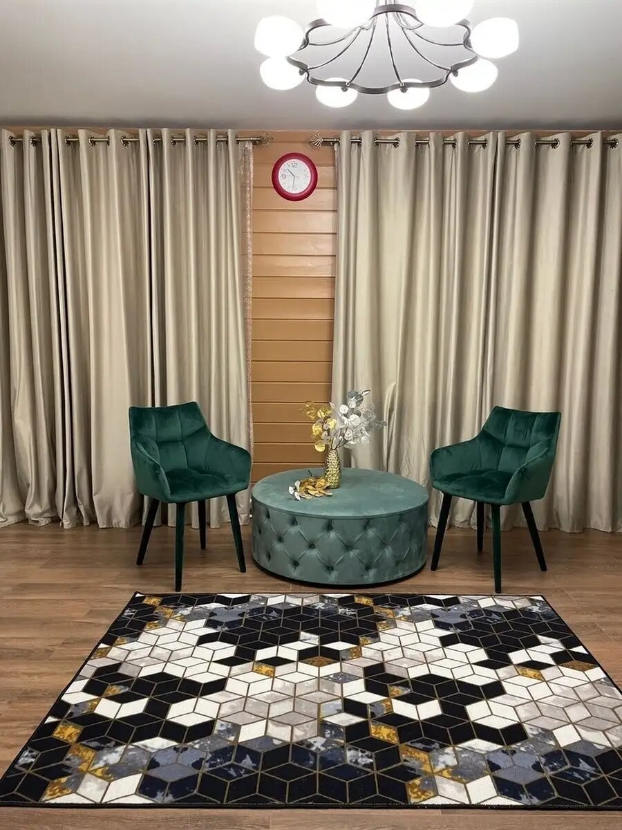 Ковер STAR CARPET 150x200см войлок полиамид геометрический рисунок