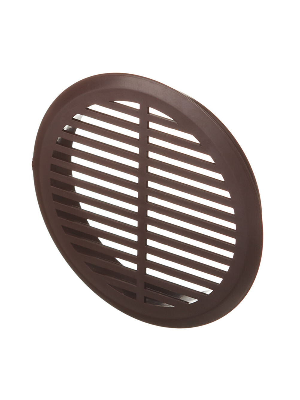 Решетка вентиляционная пластиковая переточная ДП d504 мм с фланцем d45 мм коричневая (4 шт.)