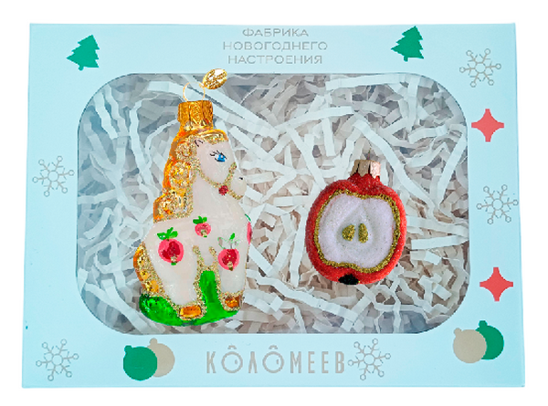 Набор Елочных игрушек коломеев Символ 2026, из 2 фигурок, в подарочной упаковке