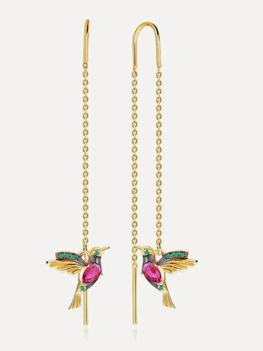 Изображение товара Серьги цепочки, 925 проба