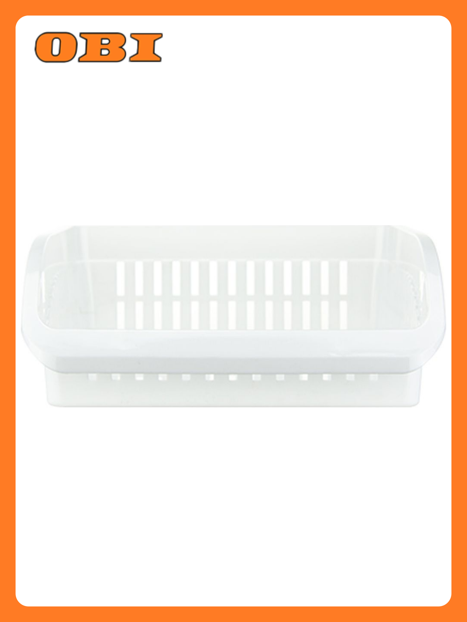 Органайзер IDEA М 1598 для рейлинговой системы белый пластик 29x22x9 см