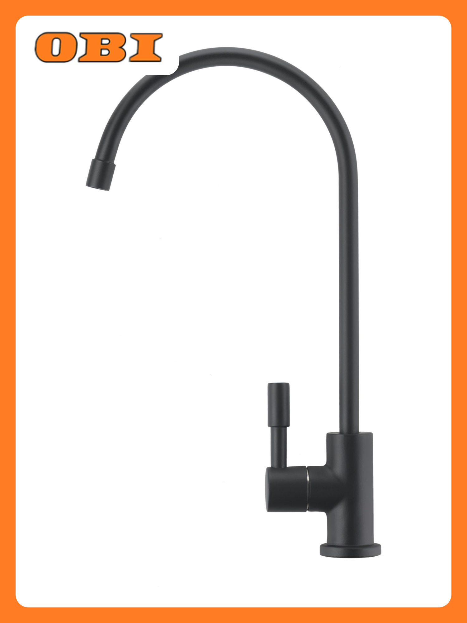 Кран для чистой воды Барьер черный матовый