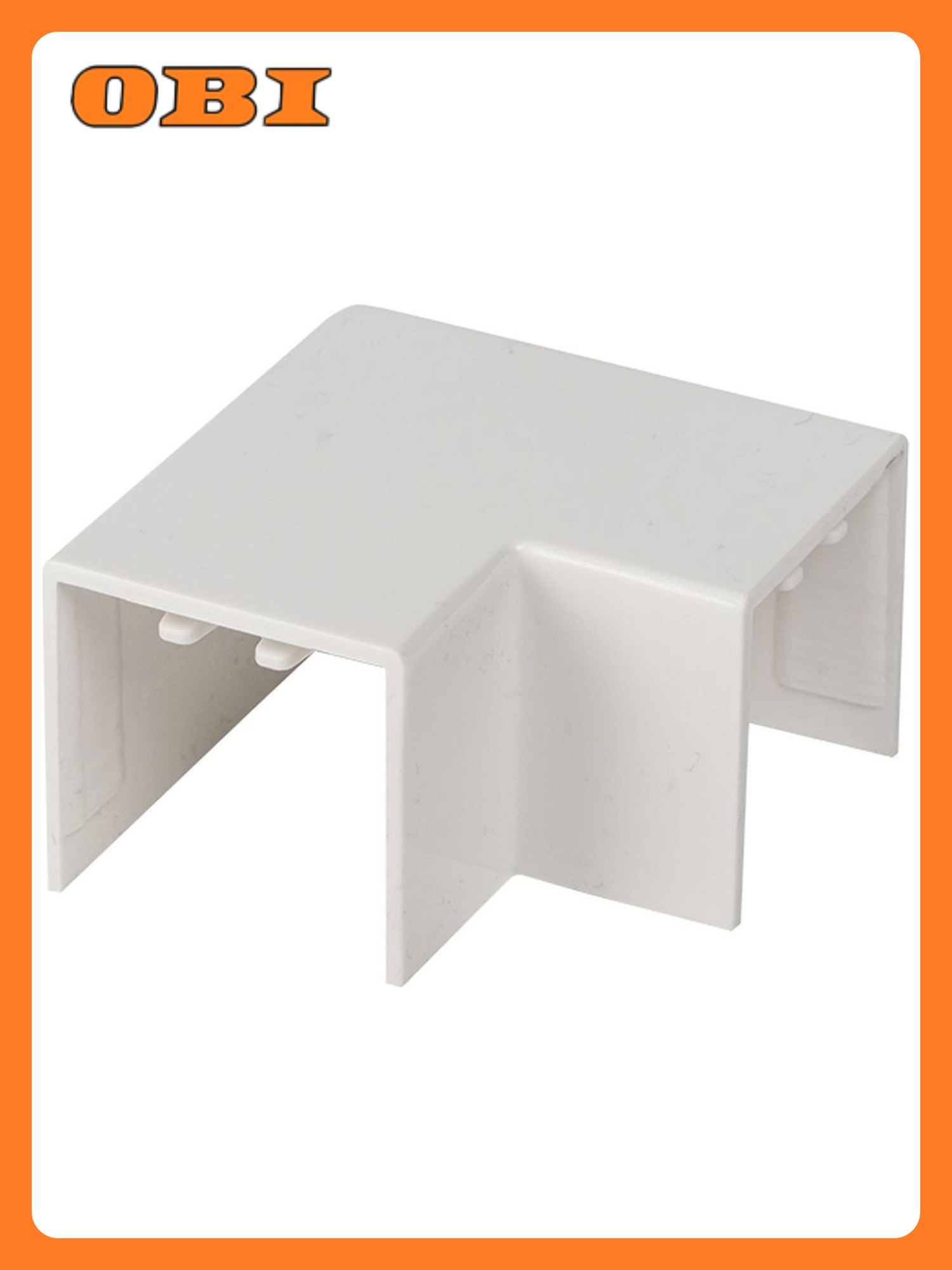 Поворот EKF PROxima для кабель-канала белый пластик 25x25 мм