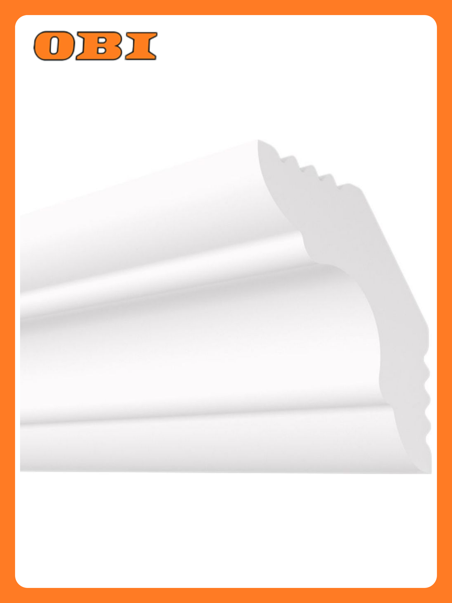 Плинтус потолочный плинтэкс E 25/25 белый 25x25 мм