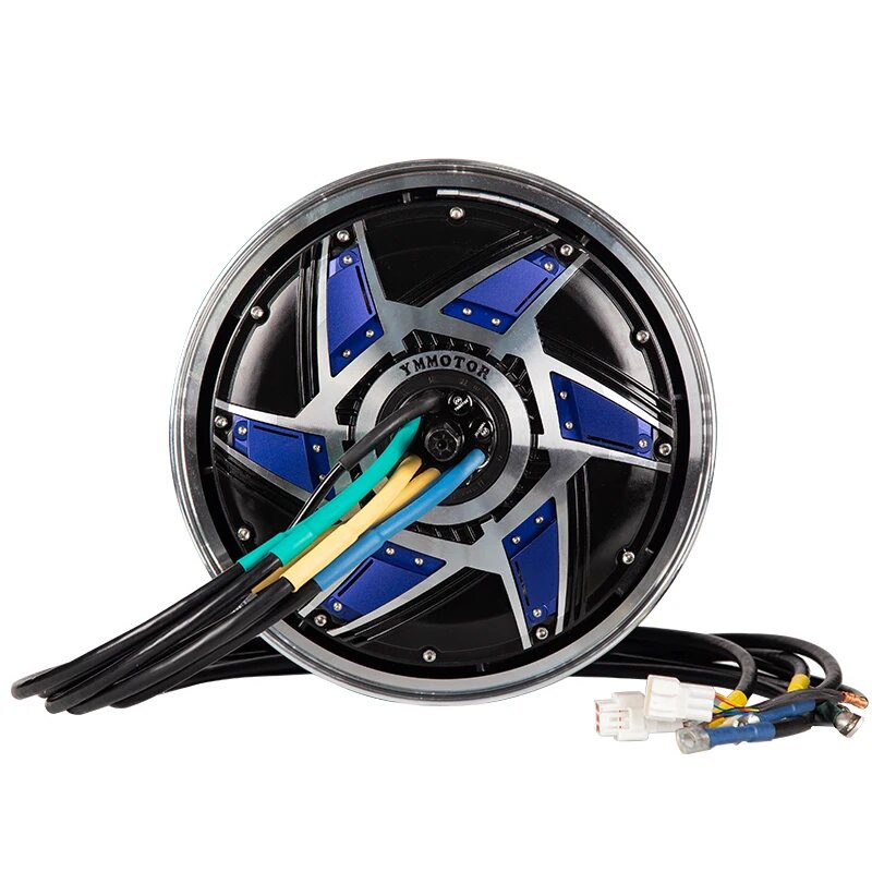 YUMA 12-дюймовый 4000 Вт двигатель постоянного тока 72 в 90 км/ч Мотор Ступицы Колеса для мотоцикла