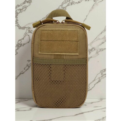 Тактический подсумок-органайзер на пояс с системой крепления Molle, песочный