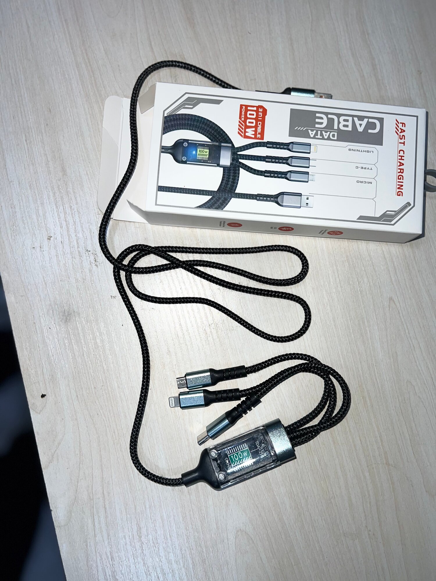 Кабель зарядного устройства, универсальный, для разных моделей смартфонов — фото 1