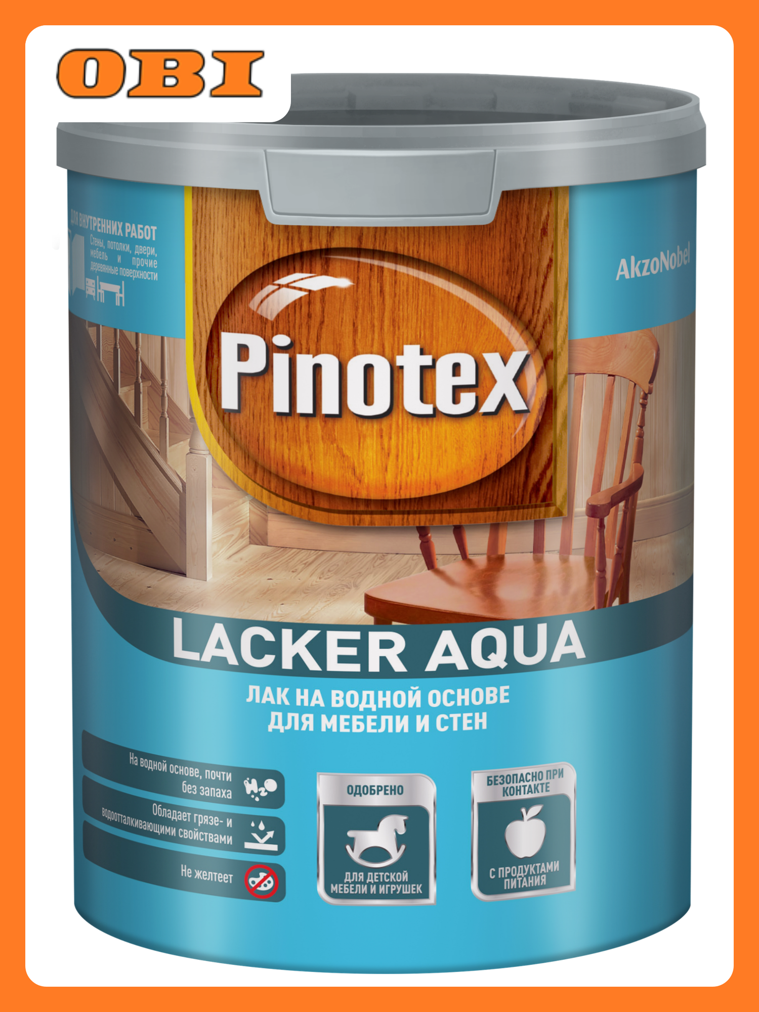 Лак Pinotex Aqua Lacker  глубокоматовый  для дерева  на водной основе  1 л