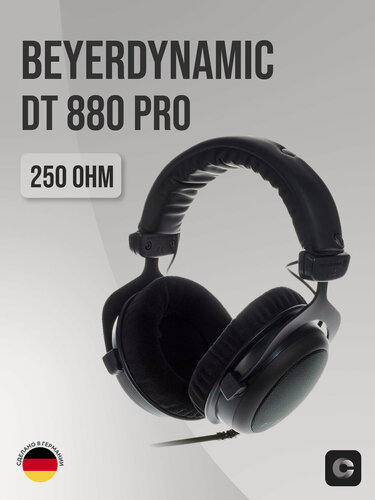 Изображение товара Наушники студийные Beyerdynamic DT 880 Pro 250 Ohm Black Edition полуоткрытые