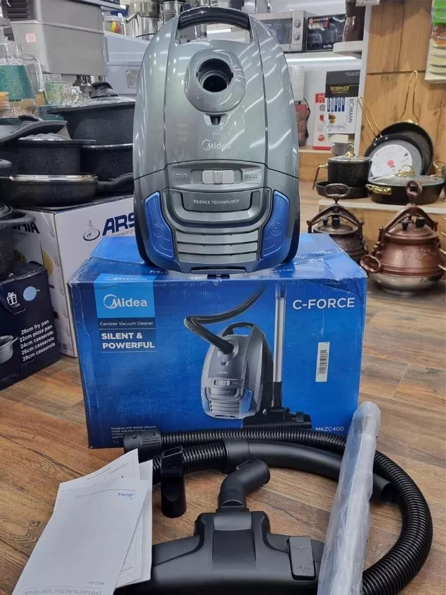 Пылесос Midea "MKZC400", сухая уборка, мощность 2000Вт, 5м шнур — фото 1