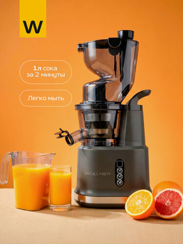 Изображение товара Шнековая соковыжималка Wollmer J310 Extra Fresh для цитрусовых, овощей и фруктов