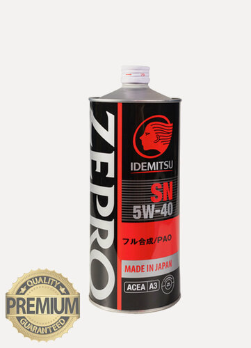 Изображение товара IDEMITSU 3585-001 Моторное масло IDEMITSU ZEPRO RACING SN 5W-40 (1л) 3585-001